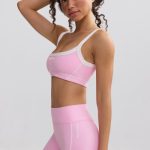Soft Active Contrast-Trim Mini Shorts in Baby Pink - Image 3