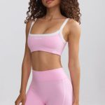 Soft Active Contrast-Trim Mini Shorts in Baby Pink - Image 7