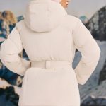 Oversized Quilted Hooded Ski Jacket in Ice White - Image 2