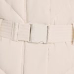 Oversized Quilted Hooded Ski Jacket in Ice White - Image 4