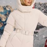 Oversized Quilted Hooded Ski Jacket in Ice White - Image 7
