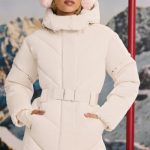 Oversized Quilted Hooded Ski Jacket in Ice White - Image 8