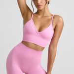 High-Waist Define Luxe Mini Shorts in Bubblegum Pink