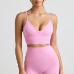 High-Waist Define Luxe Mini Shorts in Bubblegum Pink - Image 6
