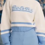 Cropped Chunky-Knit Turtleneck Jumper in Ice Blue - Image 4
