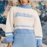 Cropped Chunky-Knit Turtleneck Jumper in Ice Blue - Image 5