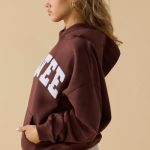 Oversized Hooded Sweatshirt in Mahogany - Image 3