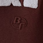 Oversized Hooded Sweatshirt in Mahogany - Image 4