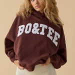 Oversized Hooded Sweatshirt in Mahogany - Image 5