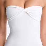 Tall Twist-Front Split Hem Flared Jumpsuit in White - Image 7