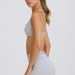 Soft Active Mini Shorts in Grey Marl - Image 3
