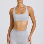 Soft Active Mini Shorts in Grey Marl - Image 4