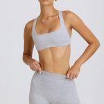 Soft Active Mini Shorts in Grey Marl - Image 5