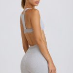Soft Active Mini Shorts in Grey Marl - Image 6