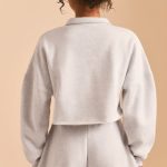 Half Zip Sweater in Heather Grey - Image 2