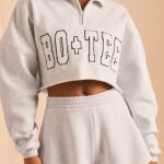 Half Zip Sweater in Heather Grey - Image 4