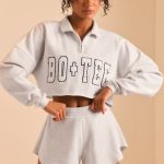 Half Zip Sweater in Heather Grey - Image 6