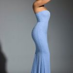Embellished Corset Gown in Blue - Image 9