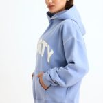 Oversized Hoodie in Lavender Blue - Image 3