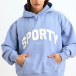 Oversized Hoodie in Lavender Blue - Image 5