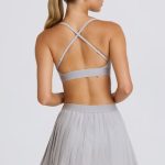 Pleated Tennis Skirt in Ice Grey - Image 2