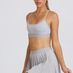 Pleated Tennis Skirt in Ice Grey - Image 3