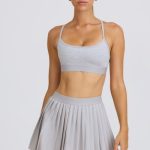 Pleated Tennis Skirt in Ice Grey - Image 5