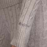 Cable-Knit Zip-Up Hoodie in Grey Marl - Image 5