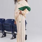 Wide-Leg Track Pants in Marble