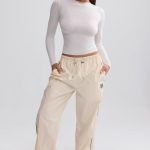 Wide-Leg Track Pants in Marble - Image 5
