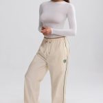 Wide-Leg Track Pants in Marble - Image 7