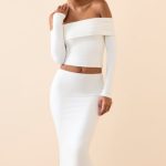 Modal Mid-Rise Midaxi Skirt in White - Image 6