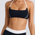 Soft Active Scoop-Neck Sports Bra in Black - Image 4