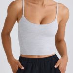 Soft Active Tank Top in Grey Marl - Image 4