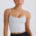 Soft Active Tank Top in Grey Marl - Image 6