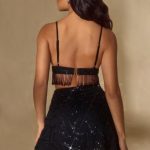 Embellished Bra Top in Black - Image 12