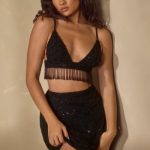 Embellished Bra Top in Black - Image 14