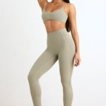 Soft Active Leggings in Mineral