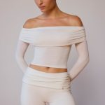Fold-Over Mini Shorts in Soft White - Image 7