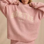 Oversized Knit Jumper in Blush Pink - Image 5