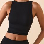 Modal Boat-Neck Tank Top in Black - Image 4