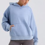 Oversized Hoodie in Washed Blue - Image 5