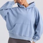 Oversized Hoodie in Washed Blue - Image 6