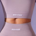 Define Luxe Baby Tee Crop Top in Dusty Lilac - Image 4