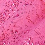 Embellished Lace-Up High-Neck Top in Bubblegum Pink - Image 5
