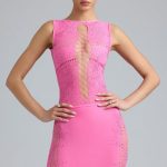 Embellished Lace-Up High-Neck Top in Bubblegum Pink - Image 7