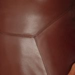 Strapless Vegan Leather Maxi Dress in Brown - Image 5