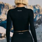 Super Sculpt Seamless Base Layer Top in Black - Image 2
