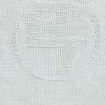 Cropped Zip Up Chunky Knit Hoodie in Heather Grey - Image 4