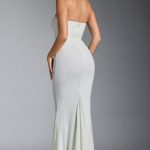 Embellished Corset Gown in White - Image 2